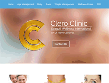 Tablet Screenshot of cleroclinic.com